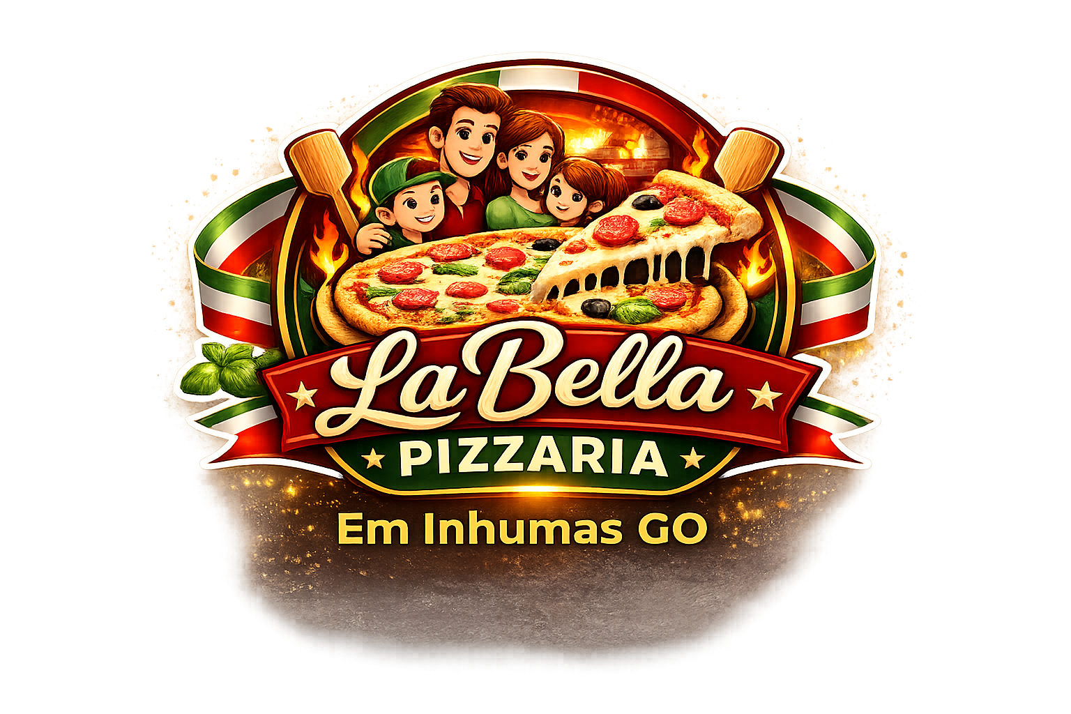Logo La Bella Pizzaria em Inhumas GO